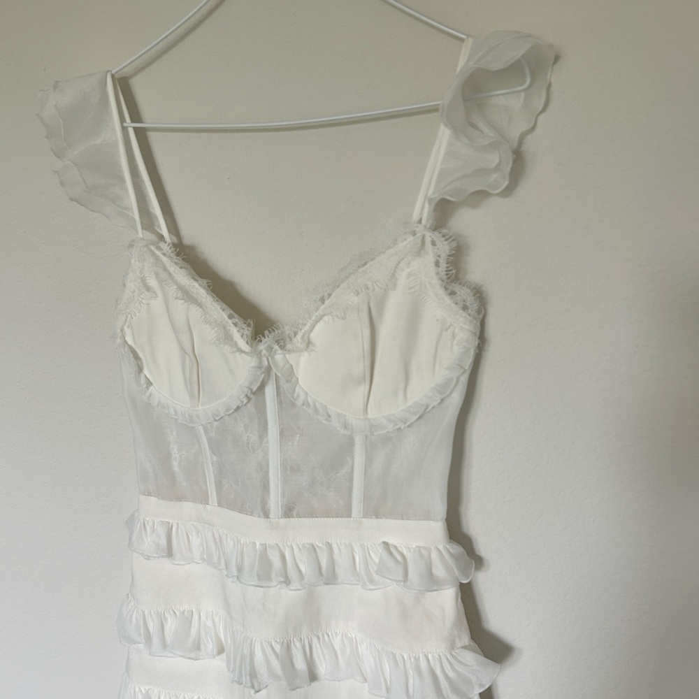 V. Chapman Fiorini Mini Dress White - Picture 6 of 10